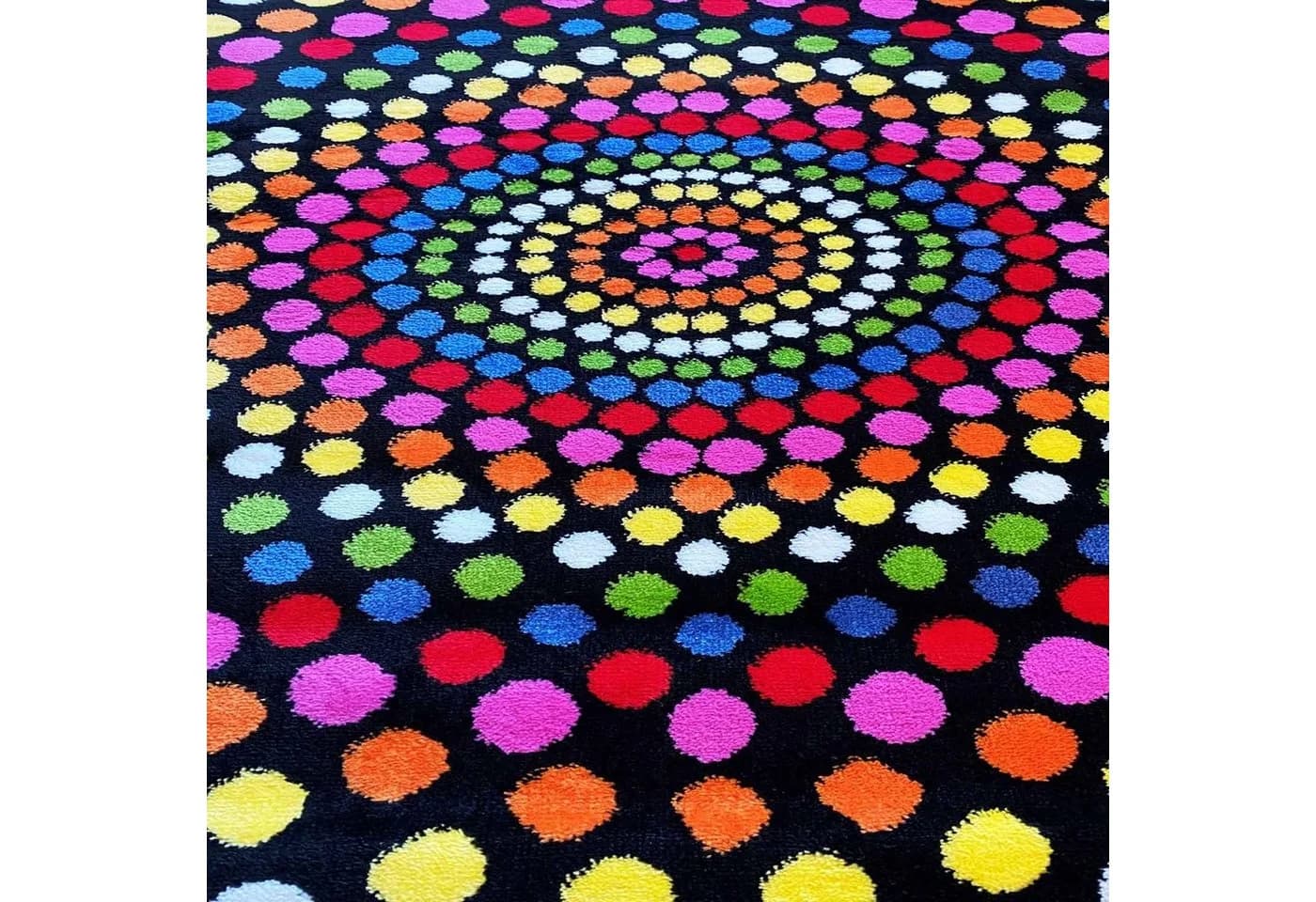 Vimoda Teppich Kurzflor Bunt Patchwork Wellen Rechteckig - Bild 4