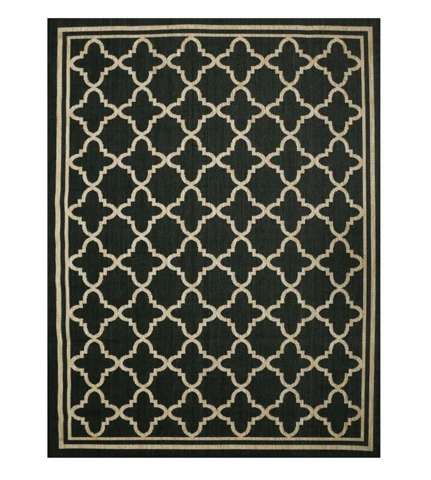 Vimoda Outdoorteppich Beige-Schwarz Rechteckig In & Outdoor - Bild 2
