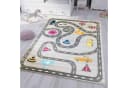 Vimoda Kinderteppich Auto Straße Blau Grau Bild 1