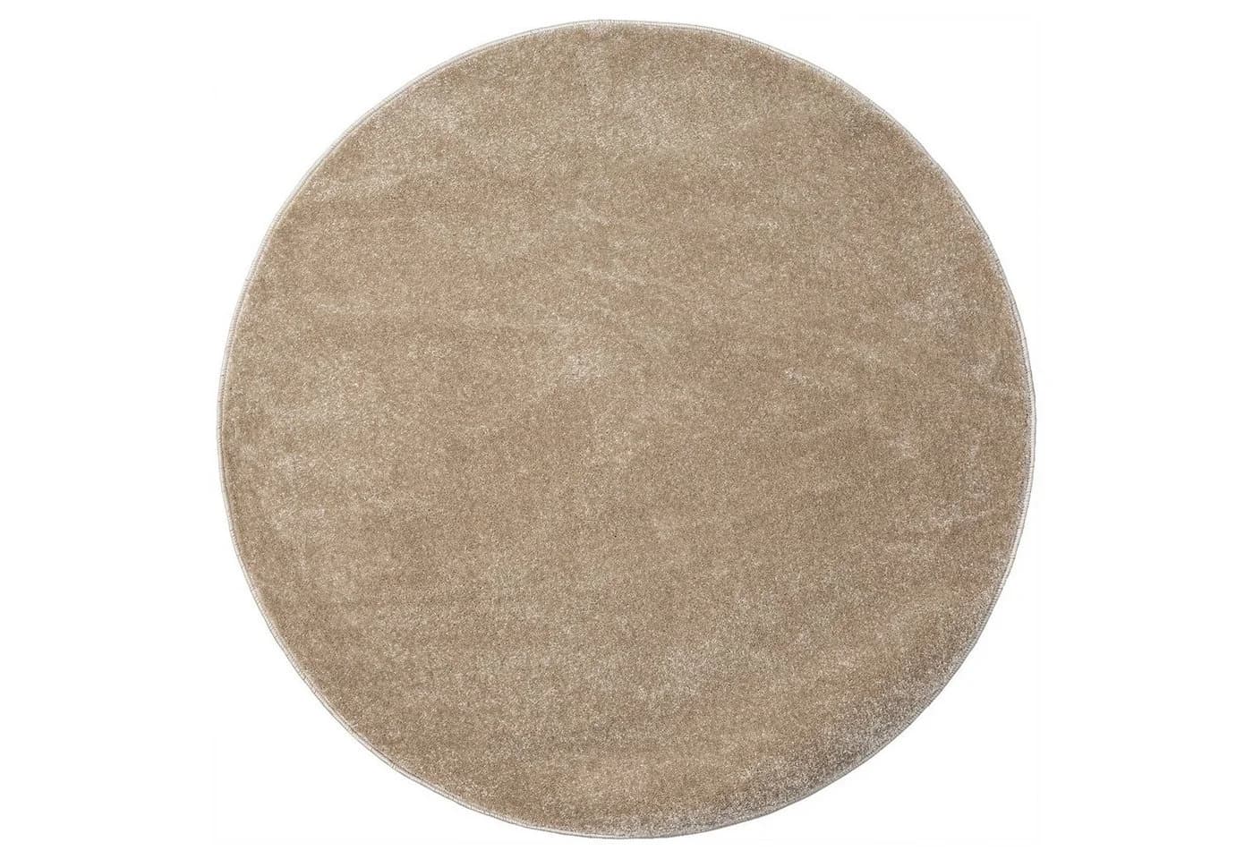 Vimoda Teppich Rund Beige Kurzflor 8 mm - Bild 2