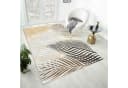 VIMODA Teppich Kurzflor Palmen Muster Grau Creme Beige Gold 160x230 cm Bild 1