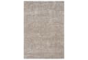 Vimoda Teppich Hoch-Tief Effekt Gestreift 3D Muster Taupe Grau Weiß Bild 1