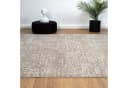 Vimoda Teppich Hoch-Tief Effekt Gestreift 3D Muster Taupe Grau Weiß Bild 3