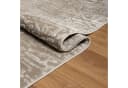 Vimoda Teppich Hoch-Tief Effekt Gestreift 3D Muster Taupe Grau Weiß Bild 4