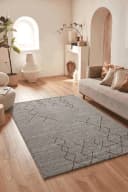 Vimoda Teppich Boho Skandinavisch Creme Grau Berberlook Bild 3