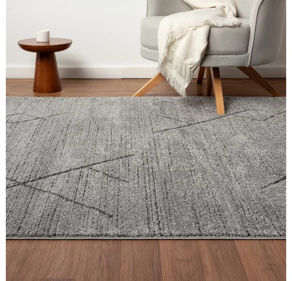 Vimoda Teppich Boho Skandinavisch Creme Grau Berberlook - Bild 4