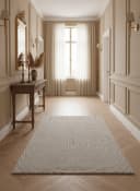 Vimoda Designteppich Taupe Wellenoptik Hoch-Tief-Effekt Polypropylen Bild 4