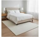 Vimoda Designteppich Beige Wellen-Optik Kurzflor Rechteckig Bild 2