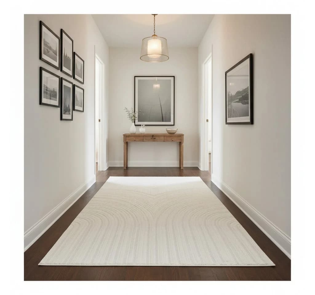 Vimoda Designteppich Beige Wellen-Optik Kurzflor Rechteckig - Bild 3