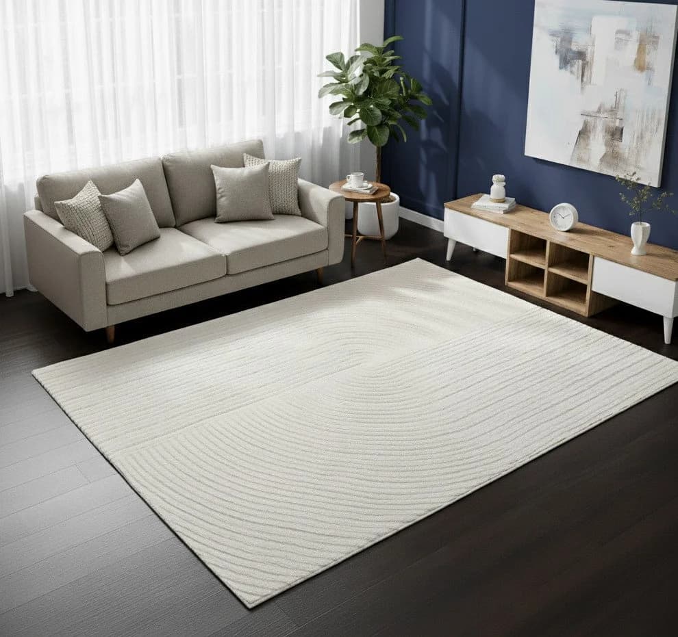 Vimoda Teppich Boho Design 3D Optik Creme Grau Taupe - Bild 2