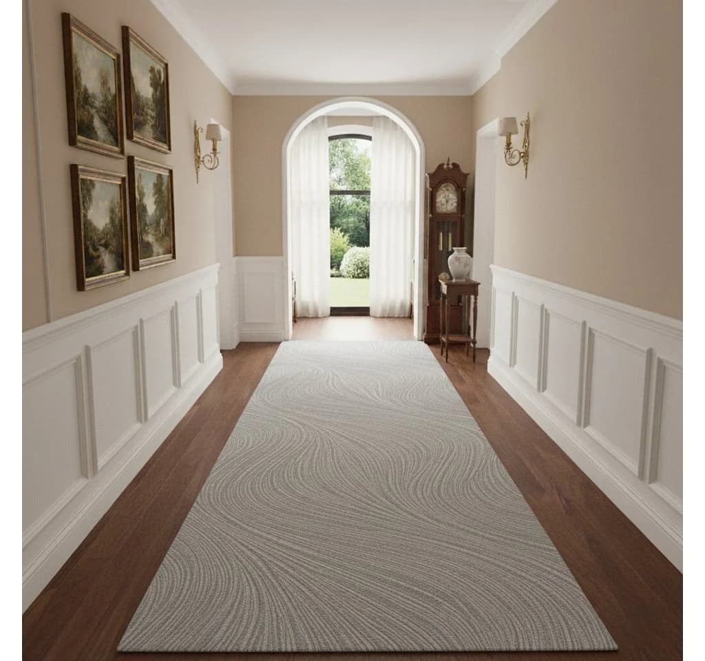 Vimoda Teppich Boho Design Grau Silber 3D Hoch-Tief-Effekt - Bild 5