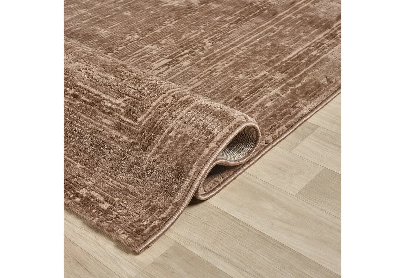 Vimoda Teppich Wohnzimmer 3D-Effekt Einfarbig Hoch-Tief Bordüre - Bild 3