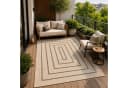Vimoda Outdoorteppich Ventura Grün Beige Grau Geometrisch Bild 2