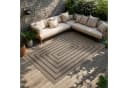 Vimoda Outdoorteppich Ventura Grün Beige Grau Geometrisch Bild 3