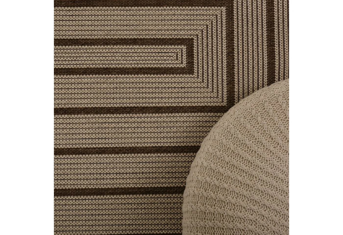 Vimoda Outdoorteppich Ventura Grün Beige Grau Geometrisch - Bild 5