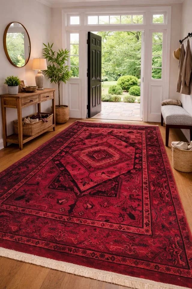 Vimoda Orientteppich ROYAL Dunkelrot - Bild 3