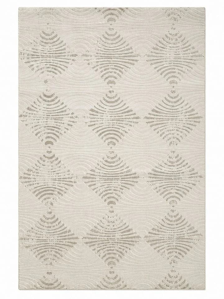 Vimoda Designteppich Kurzflor Boho 3D Hoch-Tief-Effekt Beige/Grau
