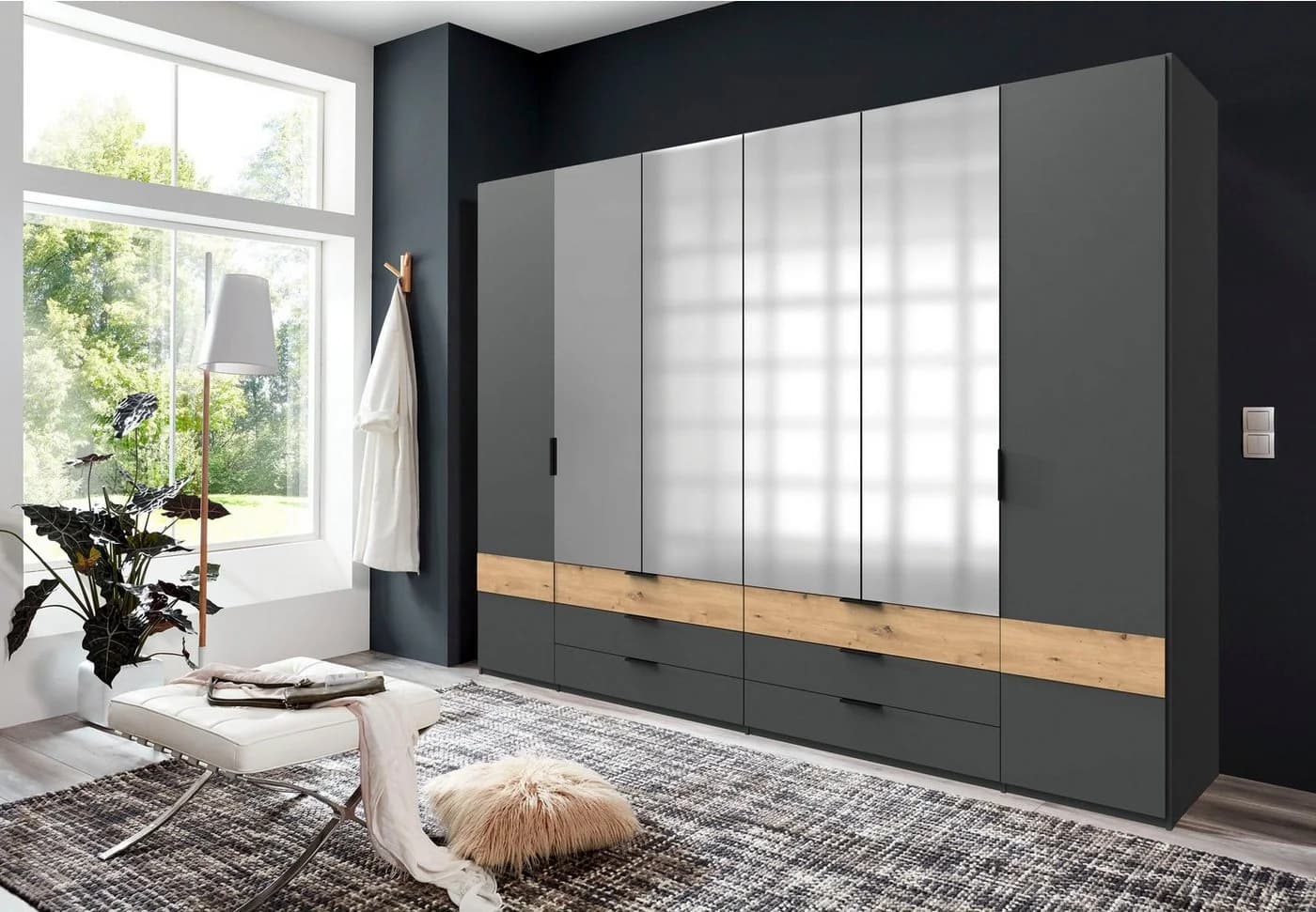 WIMEX Gibraltar Drehtürenschrank Grau 270cm
