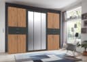 WIMEX Taiga Kleiderschrank mit Spiegel Grau Bild 1