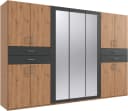WIMEX Taiga Kleiderschrank mit Spiegel Grau Bild 2