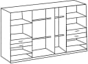 WIMEX Taiga Kleiderschrank mit Spiegel Grau Bild 4