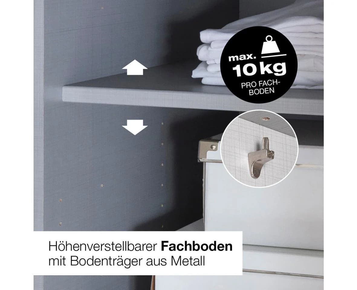 WIMEX Schlafzimmer-Set Angie Weiß/Graphit Modern - Bild 3