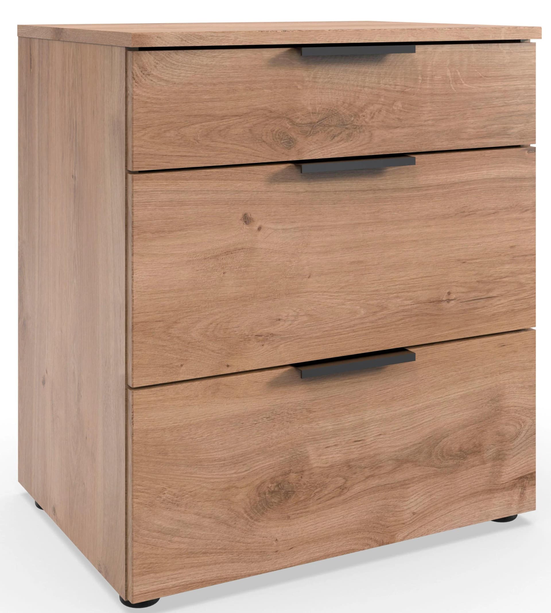 WIMEX Nachtkommode Level 3 Schubladen Braun Soft-Close