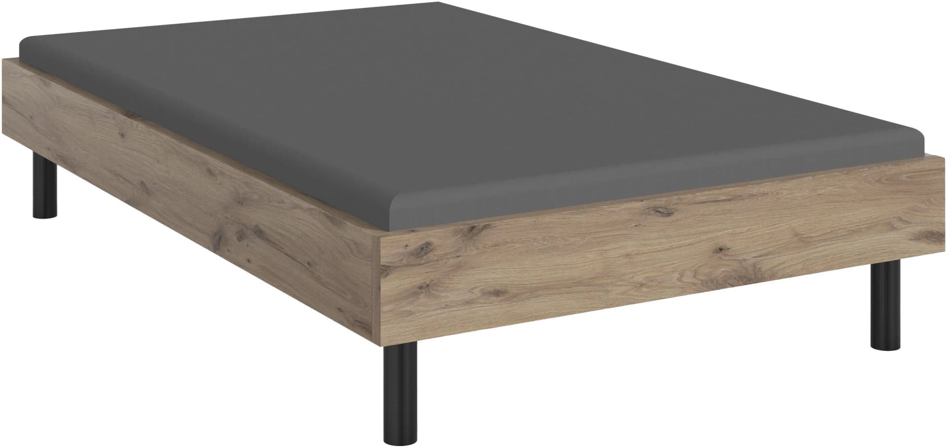 Wimex Bett Easy Braun Schwarz 120x200 cm Komforthöhe