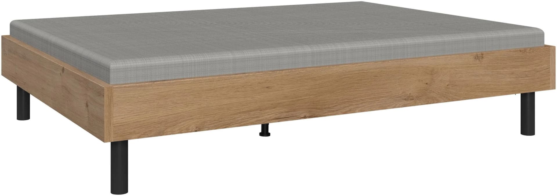 Wimex Bett Easy Plankeneichefarben Schwarz 140x200cm