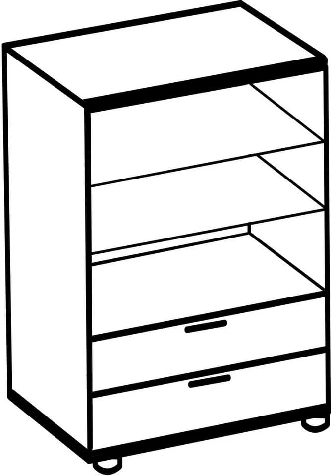 Wimex Easy Plus Wäscheschrank 2 Schubladen Graphit Modern - Bild 5