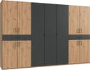 WIMEX Tibet Kleiderschrank Grau Braun Schwarz Holzwerkstoff Bild 2