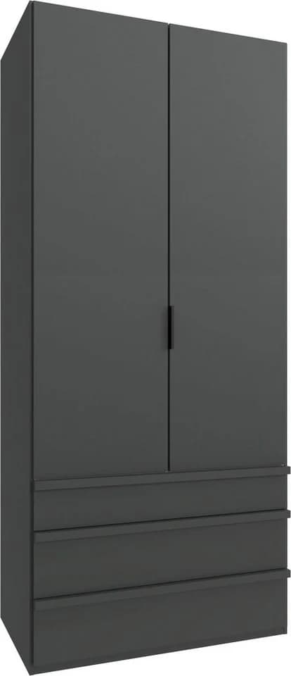 WIMEX Falttürenschrank Oxford Grau 236cm 3 Schubladen - Bild 2