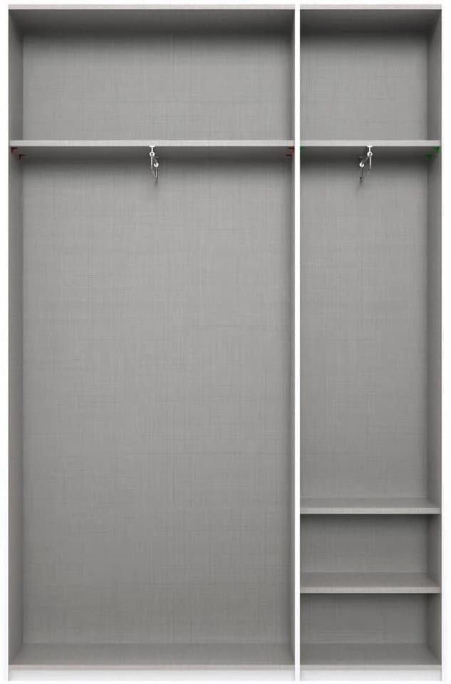 WIMEX Kleiderschrank Mugano Weiß Schwarz Drehtüren - Bild 3