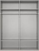 WIMEX Kleiderschrank Mugano Weiß Schwarz mit Spiegel Bild 3