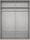 WIMEX Kleiderschrank Mugano Weiß mit Metallgriffen Bild 3