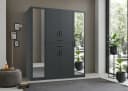 WIMEX Diver Kleiderschrank mit Spiegel Graphit 180cm Bild 1