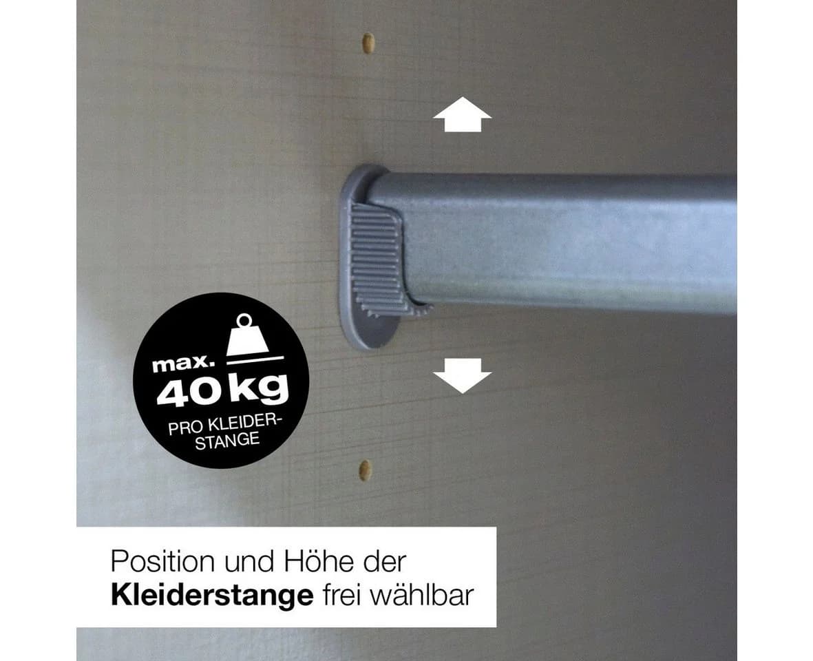 Drehtürenschrank WIMEX London Saharagrau Premium Ausstattung - Bild 5