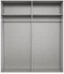 Drehtürenschrank WIMEX London Weiß mit Griffleisten Bild 3