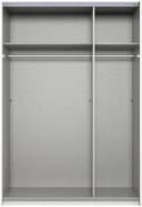 Wimex Kleiderschrank Mugano Weiß Schwarz 2 Schwebetüren Bild 3