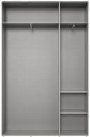 Wimex Kleiderschrank Mugano Weiß Hochglanz Drehtüren Made in Germany Bild 3