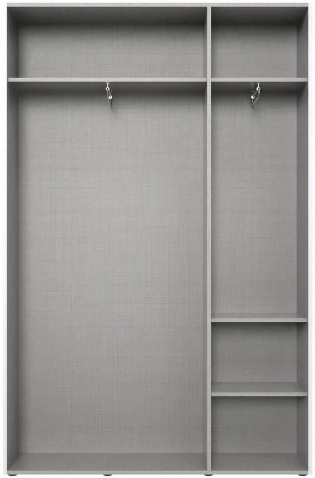 Wimex Kleiderschrank Mugano Weiß Hochglanz Drehtüren Made in Germany - Bild 3
