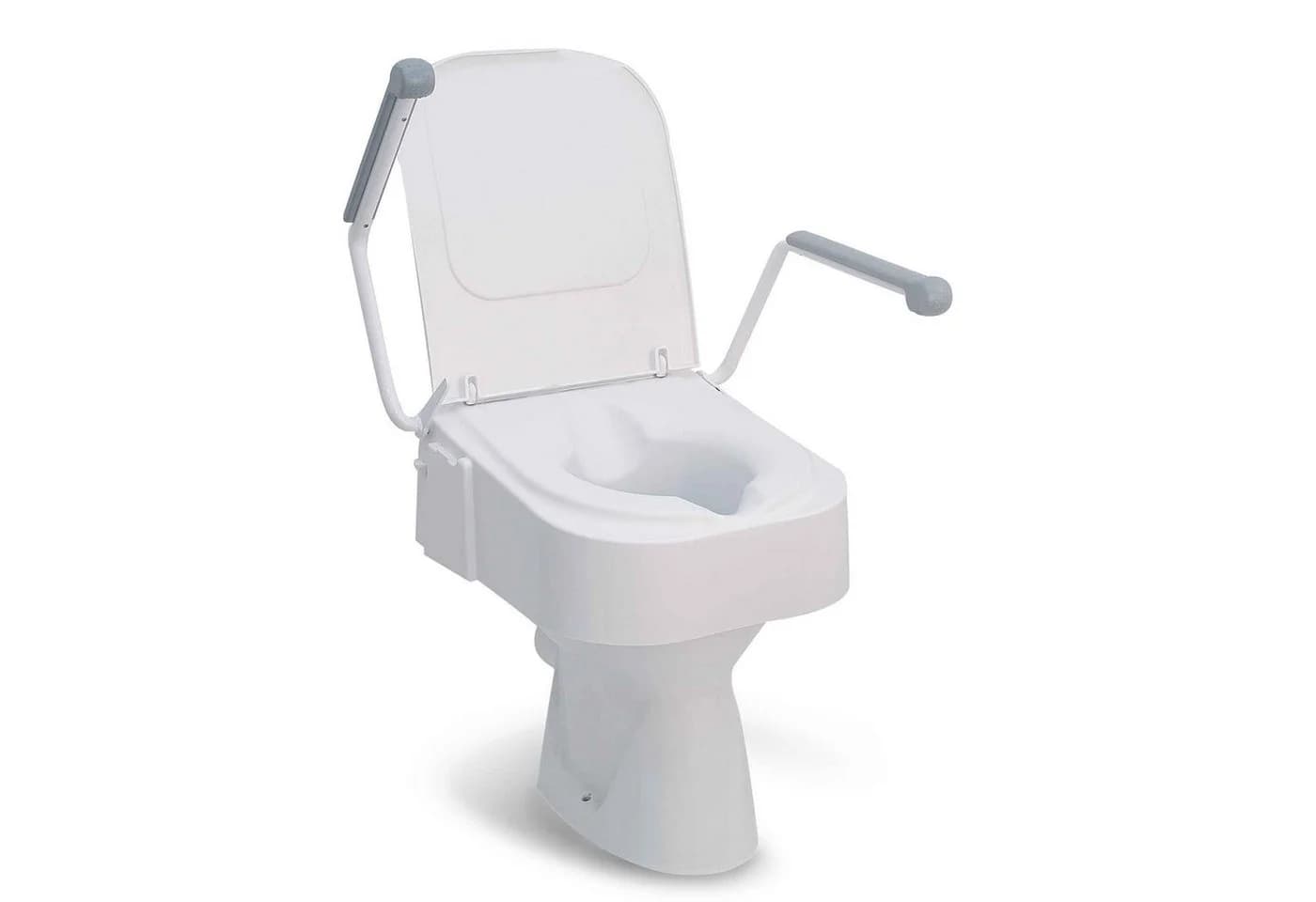 Drive Medical Toilettensitzerhöhung TSE 150 Weiß Höhenverstellbar mit Armlehnen - Bild 2