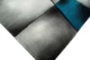 TeppichHome24 Designer Teppich Karo Muster Türkis Grau Weiß Schwarz Bild 1