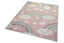 TeppichHome24 Kinderteppich Regenbogen Wolken Herzen Bunt Bild 1