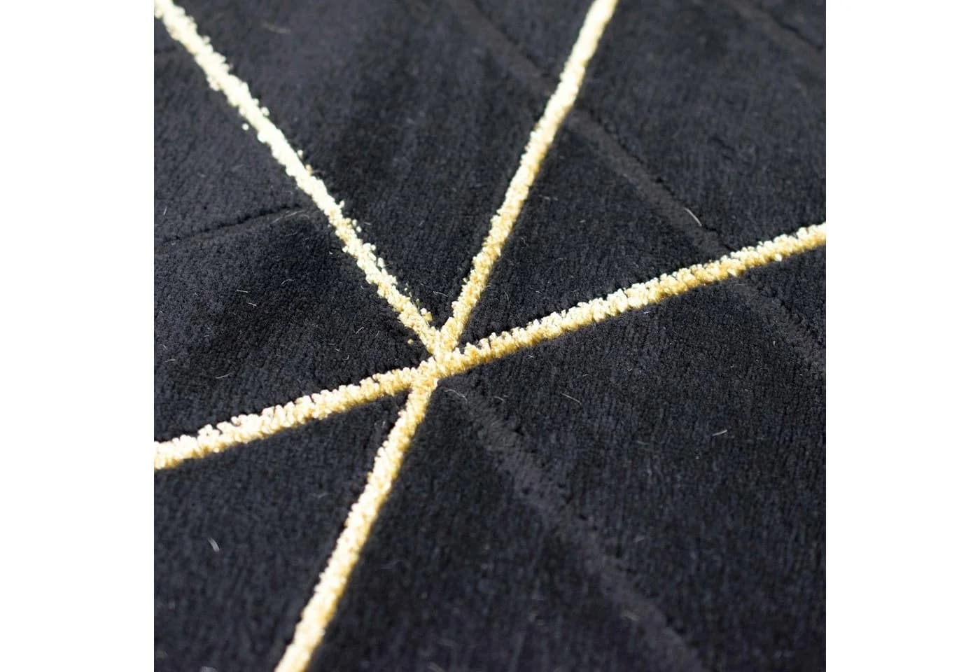 TeppichHome24 Teppich Modern Geometrisches Muster Schwarz Gold - Bild 5