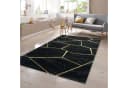 TeppichHome24 Teppich geometrisches Muster Schwarz Gold Bild 2