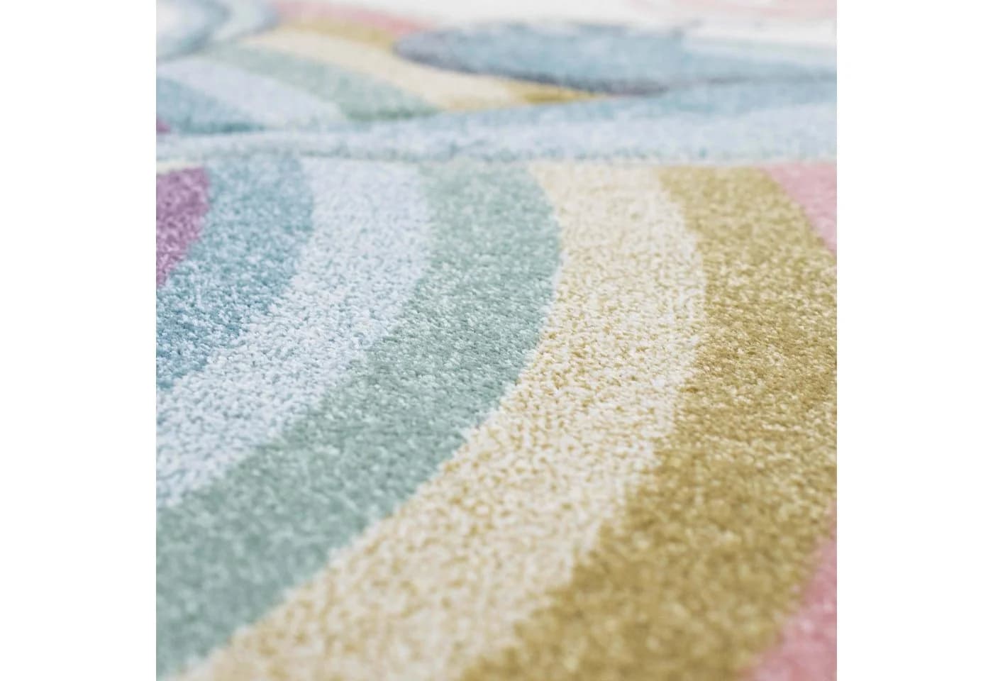 TeppichHome24 Kinderteppich Meerjungfrau Pastell Rund