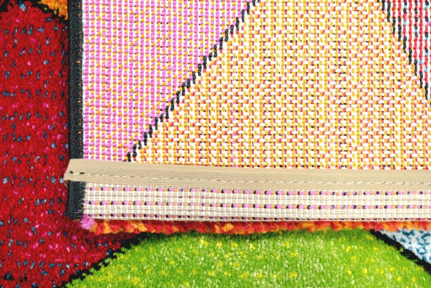 TeppichHome24 Teppich Buntes Rautenmuster Grün Gelb Orange - Bild 5