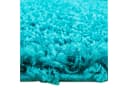TeppichHome24 Shaggy Teppich Türkis Uni Design Hochflor Bild 5
