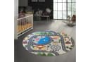 TeppichHome24 Kinderteppich Spielteppich Grau Bunt Straßenmotiv Bild 1